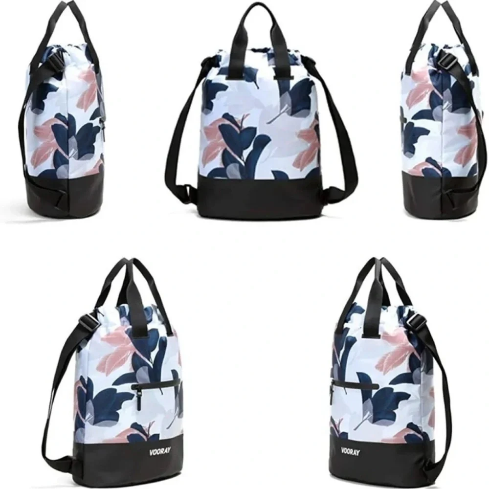 Black and Floral Women's Bag